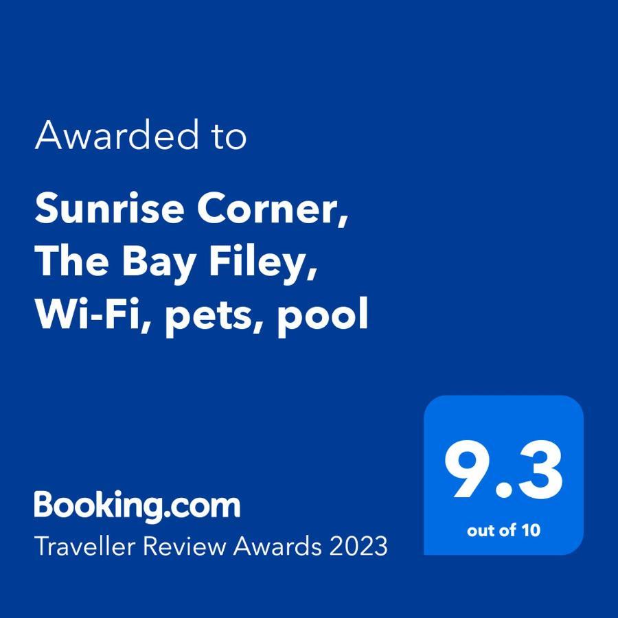 Sunrise Corner, The Bay Filey, Wi-Fi, Pets, Pool Apartment Екстериор снимка